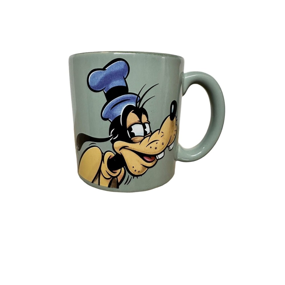 Disney Store GOOFY Coffee Mug Cup Light Green Oversized Sleepy Tired New‎ Dad